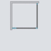 Душевой уголок Radaway Nes KDJ I 90х80 см левый, стекло прозрачное, профиль черный - 7 изображение