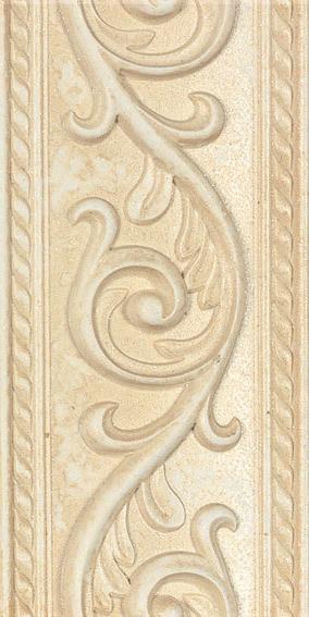 Керамическая плитка Ape Ceramica Бордюр Cenefa Mythic Crema 7,5х15