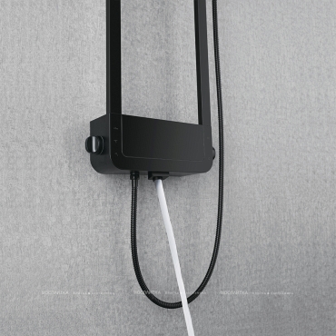Душевая панель Black&White Времена года W1220 1 режим, графитовый черный - 5 изображение