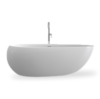 Акриловая ванна 170х95 см Black&White Swan SB 227 227SB00 белый глянцевый