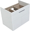 Тумба с раковиной Aquanet Ирис new 710 белый глянец (1 ящик, 2 дверцы) - 12 изображение