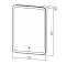 Зеркальный шкаф Azario Фиджи Flip 60 см LED-00002472 с подсветкой - 5 изображение
