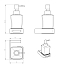 Дозатор Boheme Q 10957-SGM для жидкого мыла, антрацит глянец - 2 изображение