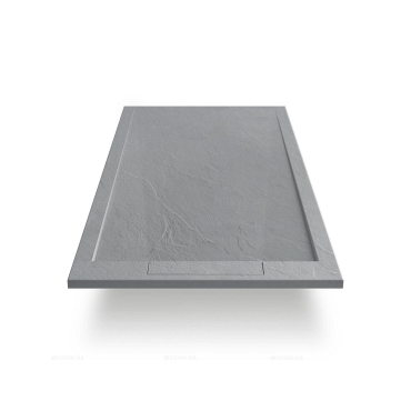 Душевой поддон из искусственного камня Vincea VST-4SRL9012G, 120x90, серый - 2 изображение