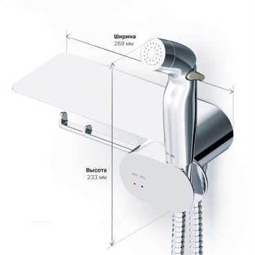 Гигиенический душ со смесителем AM.PM Like, F0202600 - 10 изображение