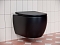 Комплект подвесной безободковый унитаз Ceramica Nova Play CN3001MB черный матовый с сиденьем микролифт + инсталляция Geberit Duofix Sigma Plattenbau 111.362.00.5 - 3 изображение