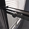 Душевая дверь Veconi Premium Trento PTD-40B, 140х200, черный матовый, стекло прозрачное - 5 изображение