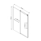 Душевая дверь Vincea Como Soft VDS-1CS130CL, 130, хром, стекло прозрачное - 3 изображение