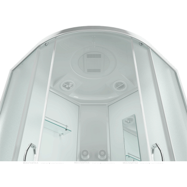 Душевая кабина Erlit Comfort 90х90 см ER3509PF-C3-RUS профиль серебристый, стекло матовое - 6 изображение