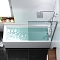 Шторка для ванны Damixa Skyline 80 см DX35WBS-080-140MT стекло прозрачное, профиль хром - 3 изображение