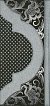 Керамическая плитка Kerama Marazzi Декор Фрагонар чёрный 7,4х15