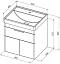 Тумба под раковину Aquanet Ирис new 60 белый глянец (1 ящик, 2 дверцы) - 3 изображение