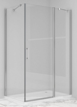 Боковая панель Vincea Orta 80 см хром, стекло прозрачное, VSG-1O800CL - 2 изображение