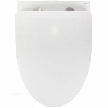 Унитаз подвесной безободковый Bond Oval F05-10 с крышкой-сиденьем микролифт белый - 3 изображение