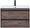 Комплект мебели для ванной Aquanet Lino 80 см, черный, коричневый - 6 изображение