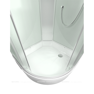 Душевая кабина Erlit Comfort 90х90 см ER350926-C3-RUS профиль серебристый, стекло матовое - 7 изображение