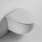 Унитаз подвесной безободковый Bond Oval F05-10 с крышкой-сиденьем микролифт белый - 8 изображение