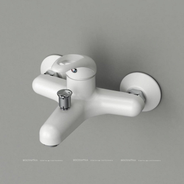 Смеситель Dorff Comfort для ванны, белый D8010000WH - 3 изображение