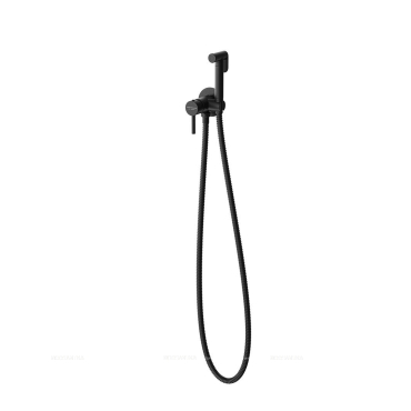 Гигиенический душ Kerama Marazzi Ole 27720KM.01.093 со смесителем, матовый черный - 2 изображение