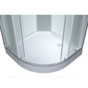 Душевая кабина Erlit Comfort 100х100 см ER3510P-C3-RUS профиль серебристый, стекло матовое - 8 изображение