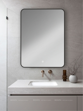 Зеркало Orange Black 50 см BL-50ZE с LED подсветкой - 3 изображение
