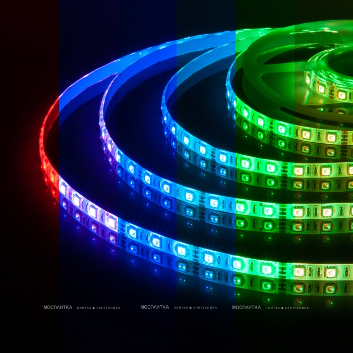 Влагозащищённая светодиодная лента Elektrostandard 14,4 W/m 60LED/m 5050SMD RGB 5M 4690389082139 - 2 изображение
