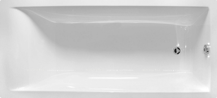 Ванна из литьевого мрамора Astra-Form Нейт 160x70, белый глянец 01010042 - 3 изображение