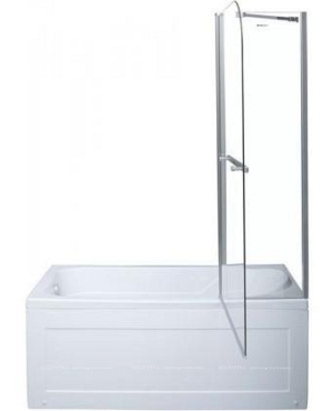 Шторка для ванны Aquanet SG-1200, прозрачное стекло - 3 изображение