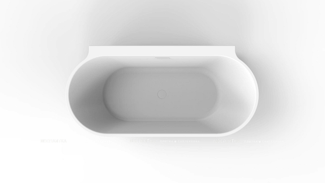 Акриловая ванна 170х80 см BelBagno BB409-1700-800-W/NM черная матовая / белая матовая - 3 изображение