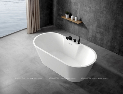 Акриловая ванна Abber 150х70 см AB9299-1.5, белый - 3 изображение