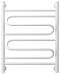 Полотенцесушитель водяной Сунержа Элегия+ 60х50 см 30-0205-6050 матовый белый - 2 изображение