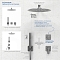 Переключатель потоков для ванны с душем Wasserkraft Spree 1400 A272 никель, на 2 потребителя - 3 изображение