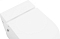 Унитаз приставной с импульсным смывом Abber Bequem AC1115P с крышкой-сиденьем микролифт, белый - 9 изображение