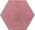 Керамическая плитка Ape Ceramica Плитка Hexa Toscana Hot Pink 13х15