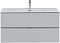 Тумба под раковину Aquanet Алвита New 100 2 ящика, серый - 7 изображение