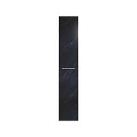 Шкаф-пенал Marka One Idalgo 30 см У73200 L черный дикий камень глянец