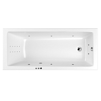 Акриловая ванна 170х70 см Whitecross Wave Smart Nano 0101.170070.100.SMARTNANO.CR с гидромассажем