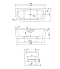 Акриловая ванна 180х80 см Cezares Slim SLIM WALL-180-80-60-NERO-SET черная матовая - 4 изображение