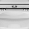 Комплект подвесной безободковый унитаз Am.Pm Gem C901700SC с сиденьем микролифт, белый + инсталляция Geberit Duofix 458.124.21.5 с кнопкой, хром глянцевый - 6 изображение