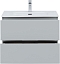 Тумба с раковиной Aquanet Алвита New 70 2 ящика, серый - 9 изображение