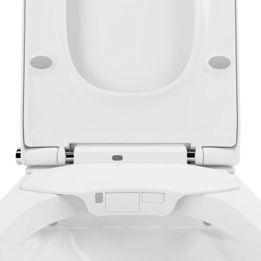 Комплект подвесной безободковый унитаз Lavinia Boho Rimless, с функцией биде, микролифт, 87561141 - 5 изображение