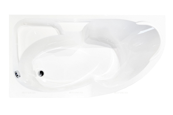 Акриловая ванна Creto Doris 170х105 см левая 14-170105L - 3 изображение