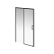 Душевая дверь Kerama Marazzi Vetro 120х195 см VE.120.SD.BLK.M профиль матовый черный, стекло прозрачное