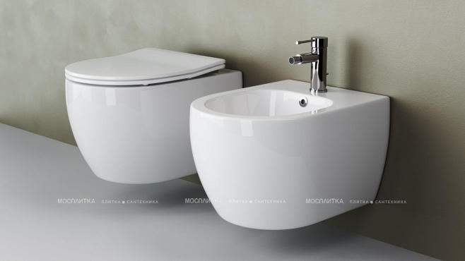 Комплект подвесной безободковый унитаз Ceramica Nova Play Rimless CN3001 с сиденьем микролифт + Grohe Rapid SL 38775001 - 6 изображение