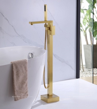 Смеситель Abber Daheim AF8215G для ванны с душем, золото - 2 изображение