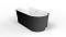 Акриловая ванна 170х80 см BelBagno BB409-1700-800-W/NM черная матовая / белая матовая - 2 изображение