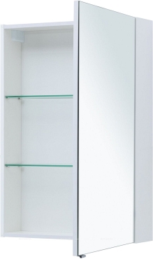 Зеркальный шкаф Aquanet Алвита New 60 Белый матовый - 7 изображение