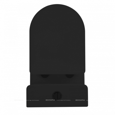 Унитаз-компакт безободковый Abber Bequem AC1112TMB с крышкой-сиденьем микролифт, черный матовый - 5 изображение