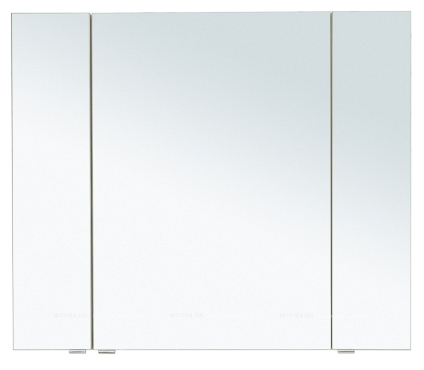 Зеркальный шкаф Aquanet Алвита New 100 дуб веллингтон белый - 6 изображение