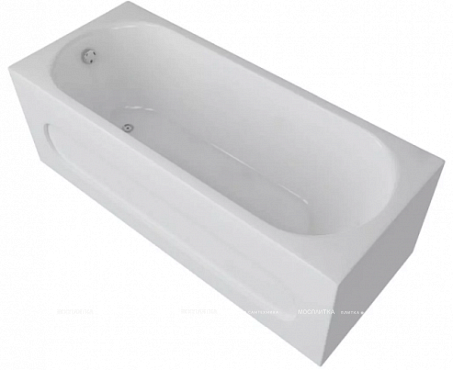 Акриловая ванна Aquatek Оберон 180х80 см OBR180-0000009, белый - 2 изображение